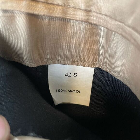 Jos. A. Banks Brown Wiol Textured Sport Coat with Notched Lapel Size 42S EUC - Picture 9 of 10